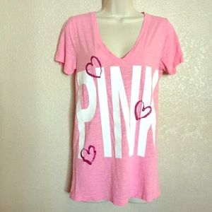 Pink Victoria's Secret tee